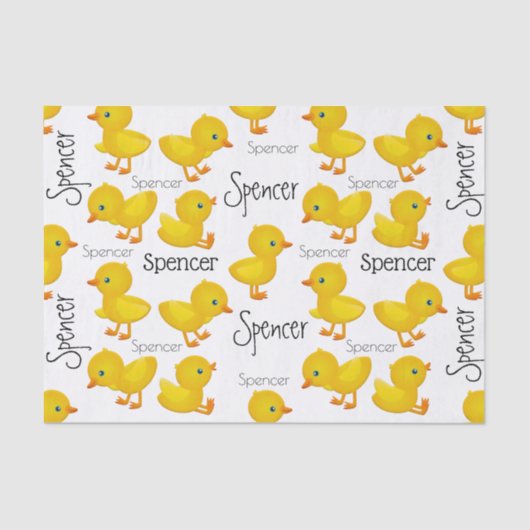 パーソナライズされたベビーひな型ティッシュペーパーシート 薄葉紙 (正面)