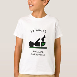 パーソナライズされたベビーアフロ素晴らしビッグブラザー Tシャツ