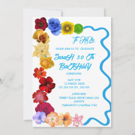 パーソナライズされたベビーギフト新生まれ規全の花手 招待状