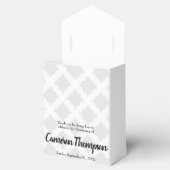 パーソナライズされたベビーグレイ金ゴールドクロス《キリスト教》洗礼式や命名式 フェイバーボックス (オープン)