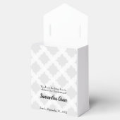 パーソナライズされたベビーグレーピンク金ゴールドクロス《キリスト教》洗礼式や命名式 フェイバーボックス (オープン)