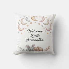 パーソナライズされたベビーピロー – バニー&ベア クッション