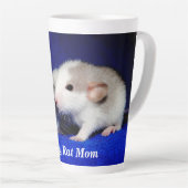 パーソナライズされたベビーファンシーペットラットアップ カフェラテマグ (右アングル)