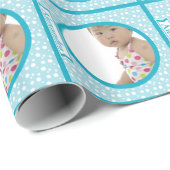 パーソナライズされたベビーフォトラッピング紙 ラッピングペーパー (ロールコーナー)