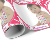 パーソナライズされたベビーフォトラッピング紙 ラッピングペーパー (ロールコーナー)