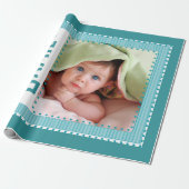 パーソナライズされたベビーフォトラッピング紙 ラッピングペーパー (アンロールド)