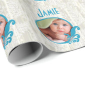 パーソナライズされたベビーフォトラッピング紙 ラッピングペーパー (ロールコーナー)
