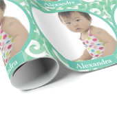 パーソナライズされたベビーフォトラッピング紙 ラッピングペーパー (ロールコーナー)