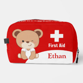 パーソナライズされたベビーベア救急箱バッグ ドップキット