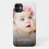 パーソナライズされたベビー写真の名前（手書き） Case-Mate iPhoneケース (裏面)