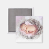 パーソナライズされたベビー写真用保護磁石 マグネット (正面/裏面)