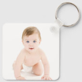 パーソナライズされたベビー写真 キーホルダー (裏面)