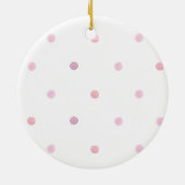 パーソナライズされたベビー初めてのクリスマス セラミックオーナメント (裏面)