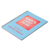 パーソナライズされたベビー初年度 ノートブック (左側)