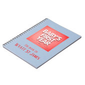 パーソナライズされたベビー初年度 ノートブック (左側)