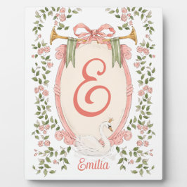 パーソナライズされたベビー名表示プリンセスSWAN フォトプラーク