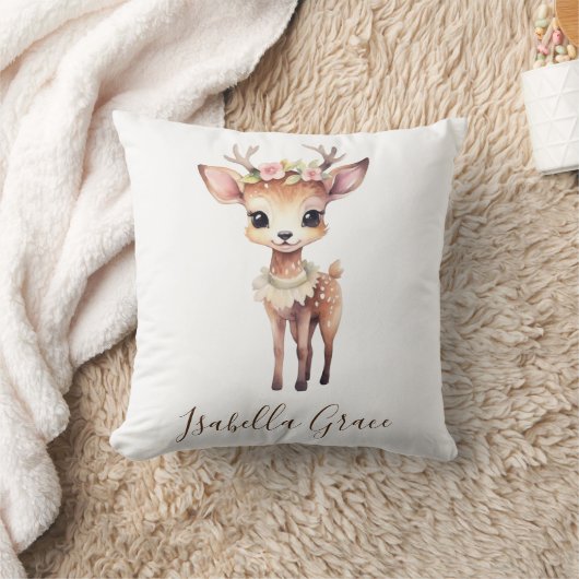 パーソナライズされたベビー名装飾用クッション クッション (ブランケット)