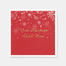 パーソナライズされたベビー外は寒い スタンダードカクテルナプキン