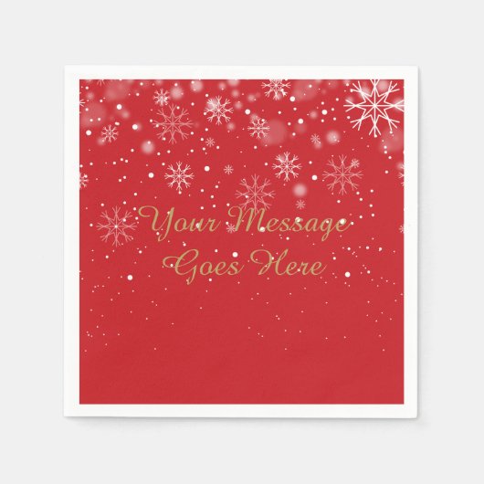 パーソナライズされたベビー外は寒い スタンダードカクテルナプキン (正面)