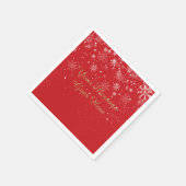 パーソナライズされたベビー外は寒い スタンダードカクテルナプキン (角)