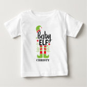 パーソナライズされたベビー小妖精や小人 ベビーTシャツ (正面)