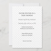 パーソナライズされたベビー散水またはシャワーデザイン 招待状 (正面)