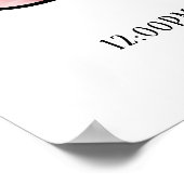 パーソナライズされたベビー文字N付き縁ど – ポスター (角)