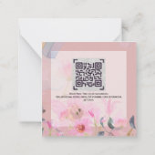 パーソナライズされたベビー温風船テーマ用ブック ノートカード (裏面)