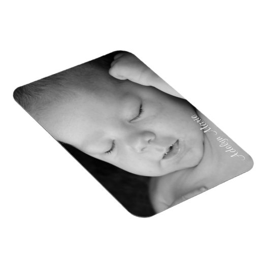 パーソナライズされたベビー発表用写真磁石 マグネット (右側)