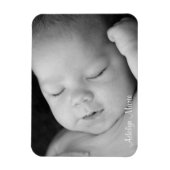 パーソナライズされたベビー発表用写真磁石 マグネット (縦)