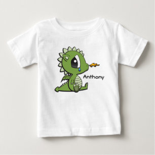 パーソナライズされたベビー素晴らしジャージーTシャツ/ドラゴン ベビーTシャツ