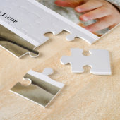 パーソナライズされたベビー誕生発表 ジグソーパズル (側面)