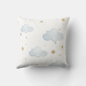 パーソナライズされたベビー象子供部屋カスタム クッション (裏面)