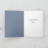 パーソナライズされたベビー象誕生日カード カード (内部)