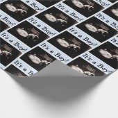 パーソナライズされたベビー超音波ベビーシャワー ラッピングペーパー (角)