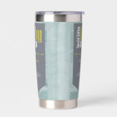 パーソナライズされたベビー醸造ビールラベルおもしろいシャワー 保温保冷タンブラー (左面)