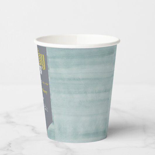 パーソナライズされたベビー醸造ビールラベルおもしろいシャワー 紙コップ (左)