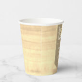 パーソナライズされたベビー醸造ビールラベルおもしろいシャワー 紙コップ (右)