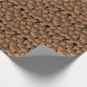 パーソナライズされたベビー顔写真フォト誕生日 ラッピングペーパー (角)