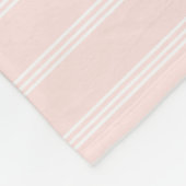 パーソナライズされたベビー、w夜間祈りの言葉（詩篇4章8節） フリースブランケット (角)