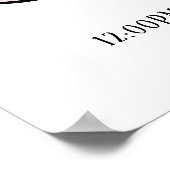 パーソナライズされたベビーA付き縁ど – ポスター (角)