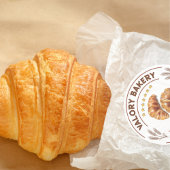 パーソナライズされたベーカリー製品ラベル(CROISSANTS) ラウンドシール