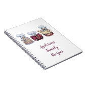 パーソナライズされたベーキング格言ファミリーレシピノート ノートブック (右側)