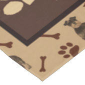 パーソナライズされたペットの飼い主シュナザー犬の毛布ギフト テーブルクロス (アングル)