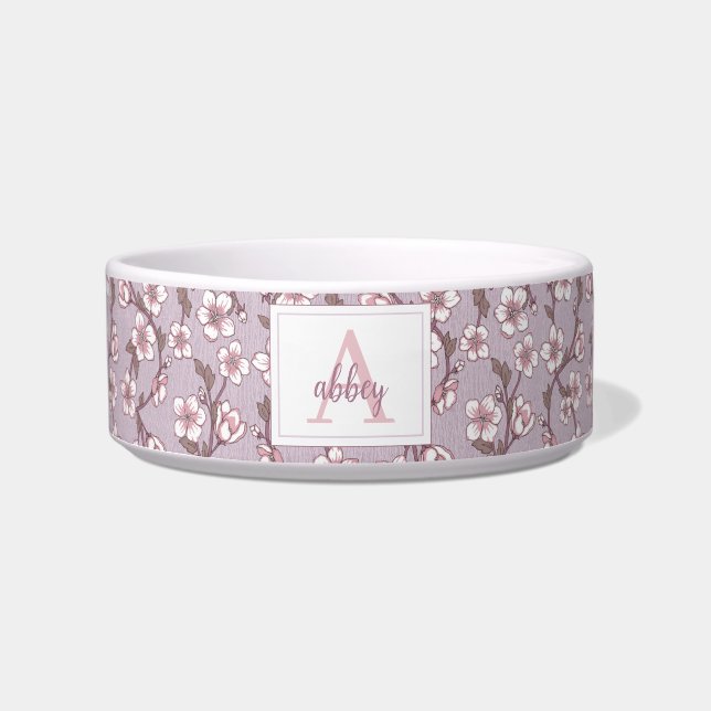 パーソナライズされたペットボウル名モダンカスタム皿 ボウル (正面)