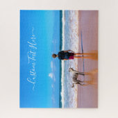 パーソナライズされたペット写真パズルとカスタム文字 ジグソーパズル (縦)