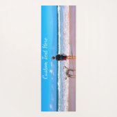 パーソナライズされたペット写真ヨガマットカスタム文字 ヨガマット (裏面)