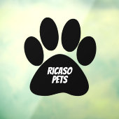 パーソナライズされたペット広告 ジャンボ肉球 ウィンドウサイン (シート3)