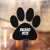 パーソナライズされたペット広告 ジャンボ肉球 ウィンドウサイン (シート2)