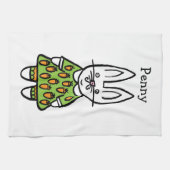 パーソナライズされたペニー・ザ・ラビット キッチンタオル (横)